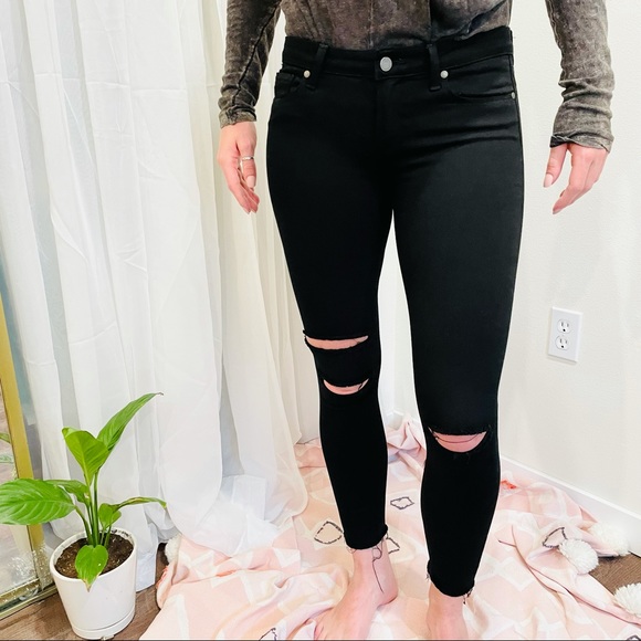PAIGE Denim - PAIGE Verdugo Crop Distressed